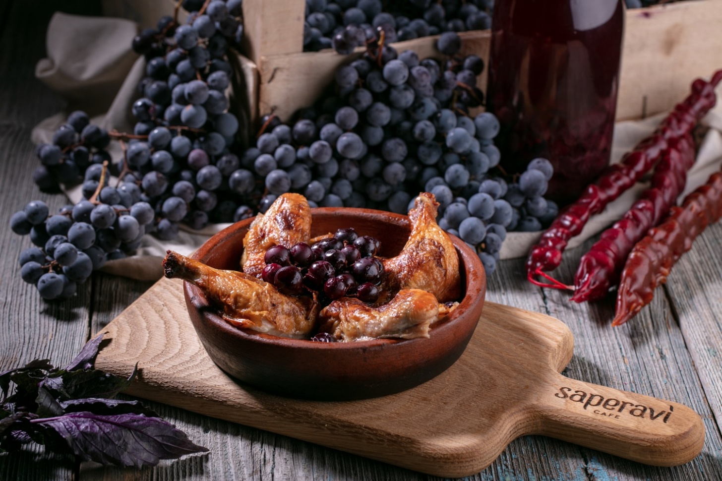 3 рецепта блюд с виноградом - фотография № 1