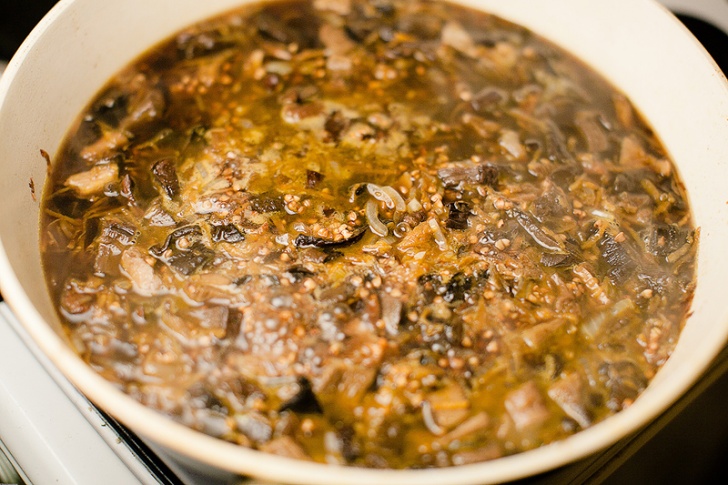 Гречка с сушеными грибами — рецепт с фото