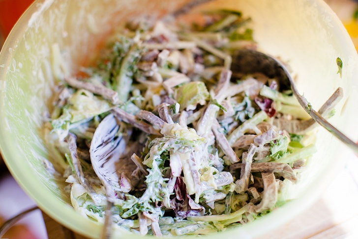 Салат с языком и грибами | Очень вкусный и простой салат