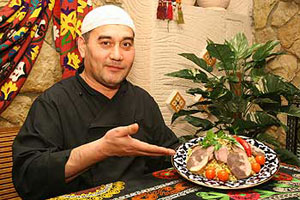 Плов по-узбекски от шеф-повар чайханы "Алайский базар" - фотография № 1