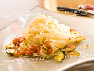 Гамбас с тальятелли от повара ресторана новой итальянской кухни "Полента" - фотография № 10