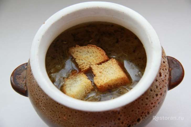 Суп  с запеченной сырной корочкой - фотография № 6