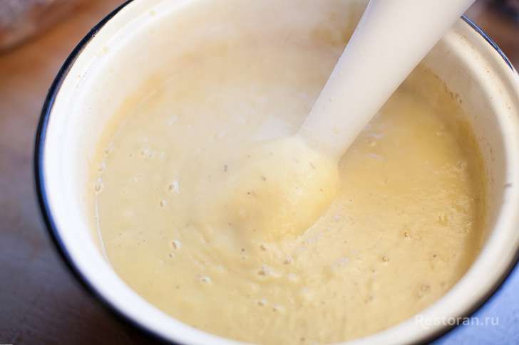 Крем-суп из лука-порея и картофеля с мидиями - фотография № 15