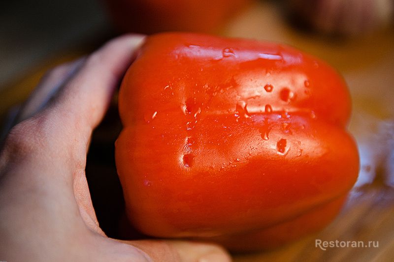 Печеные перцы с козьим сыром - фотография № 2