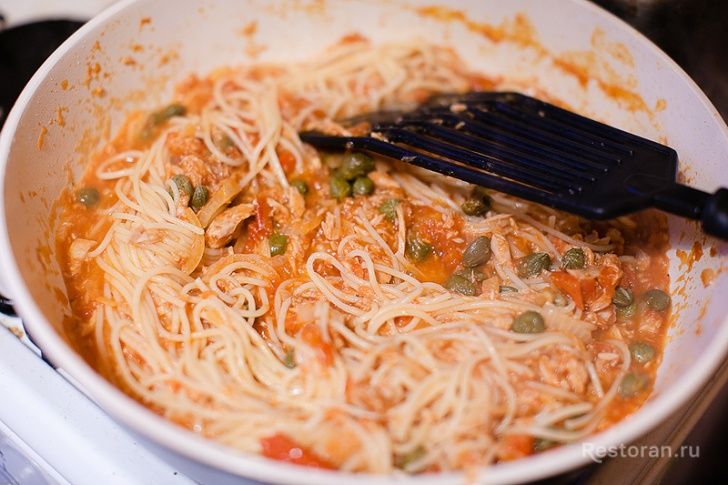 Спагетти с тунцом - фотография № 9