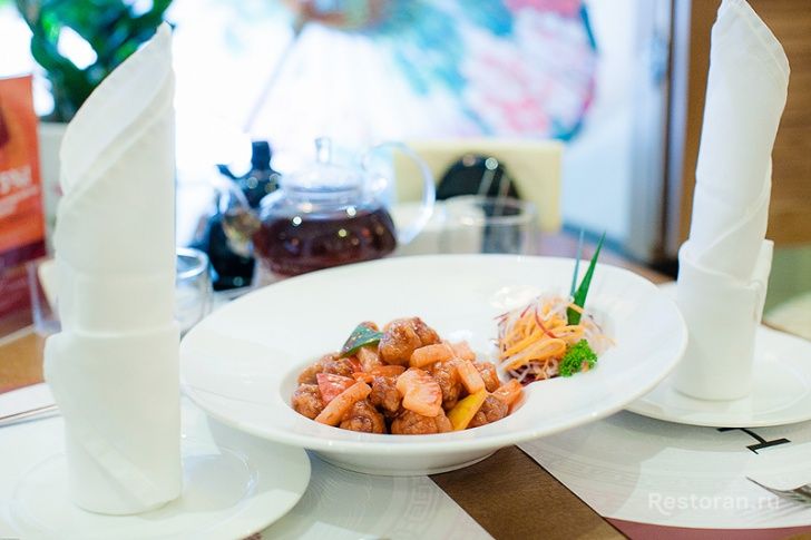 Свинина «Гулао» в кисло-сладком соусе с ананасом от ресторана Нихао - фотография № 19
