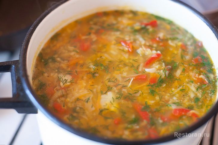 Овощной суп с рисом и карри - фотография № 19