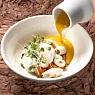 Крем-суп из тыквы с кальмаром и ряженкой